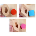 Puzzle 3D forme geometrice Jucarie Montessori sortare