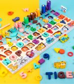 Puzzle logaritmic 7in1 Cifre Animale Pescuit Forme geometrice