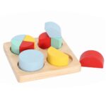 Set 4 Forme geometrice Puzzle Montessori si Tetris 48 piese