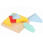 Set 4 Forme geometrice Puzzle Montessori si Tetris 48 piese