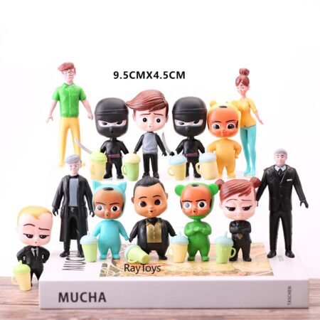Set 4 figurine Baby Boss cu accesorii din plastic