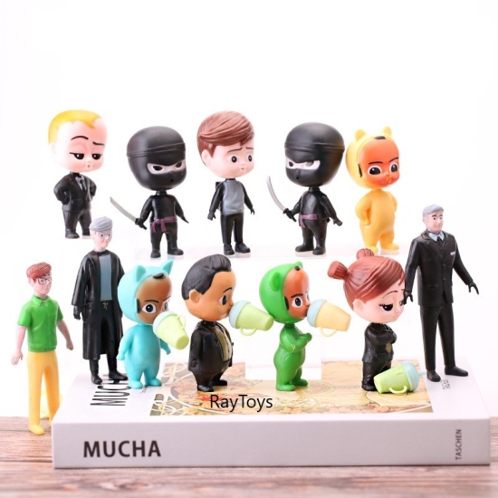 Set 4 figurine Baby Boss cu accesorii din plastic