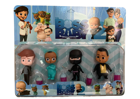 Set 4 figurine Baby Boss cu accesorii din plastic