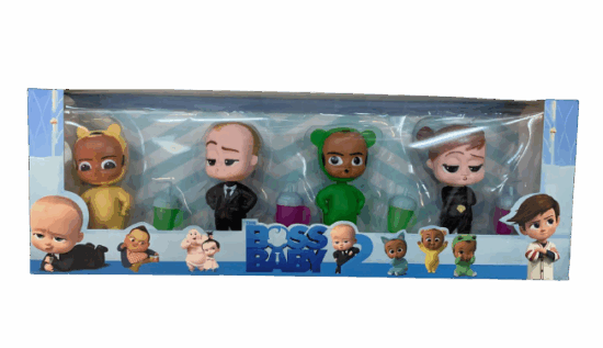 Set 4 figurine Baby Boss cu accesorii din plastic