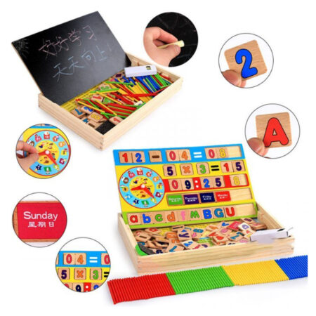 Tabla educativa cu Cifre Litere Betisoare si Operatii matematice