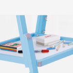 Tabla sevalet magnetica lemn colorat cu 2 fete copii Onshine