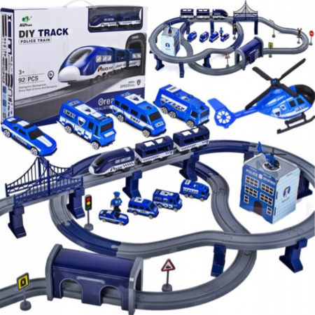 Tren Circuit electric de politie accesorizat
