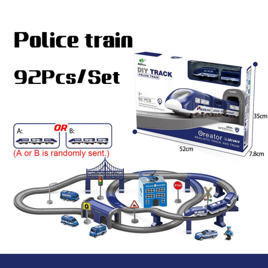Tren Circuit electric de politie accesorizat