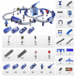 Tren Circuit electric de politie accesorizat