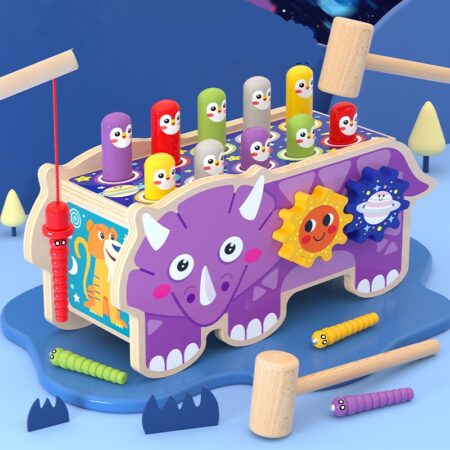 Banc de lucru cu Ciocanel Pescuit Dinozaurul cu activitati