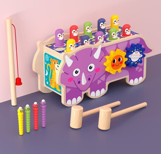 Banc de lucru cu Ciocanel Pescuit Dinozaurul cu activitati