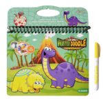 Carte de colorat Dinozaur Marker cu apa reutilizabila