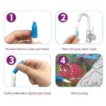 Carte de colorat Dinozaur Marker cu apa reutilizabila