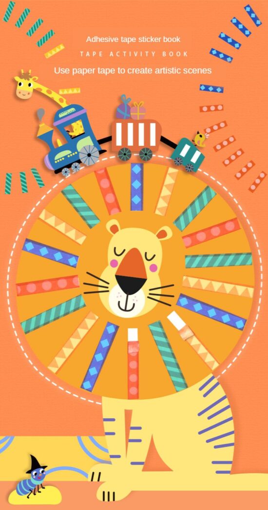 Cartea cu activitati Artistice Joc creativ cu 4 benzi colorate