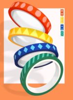 Cartea cu activitati Artistice Joc creativ cu 4 benzi colorate