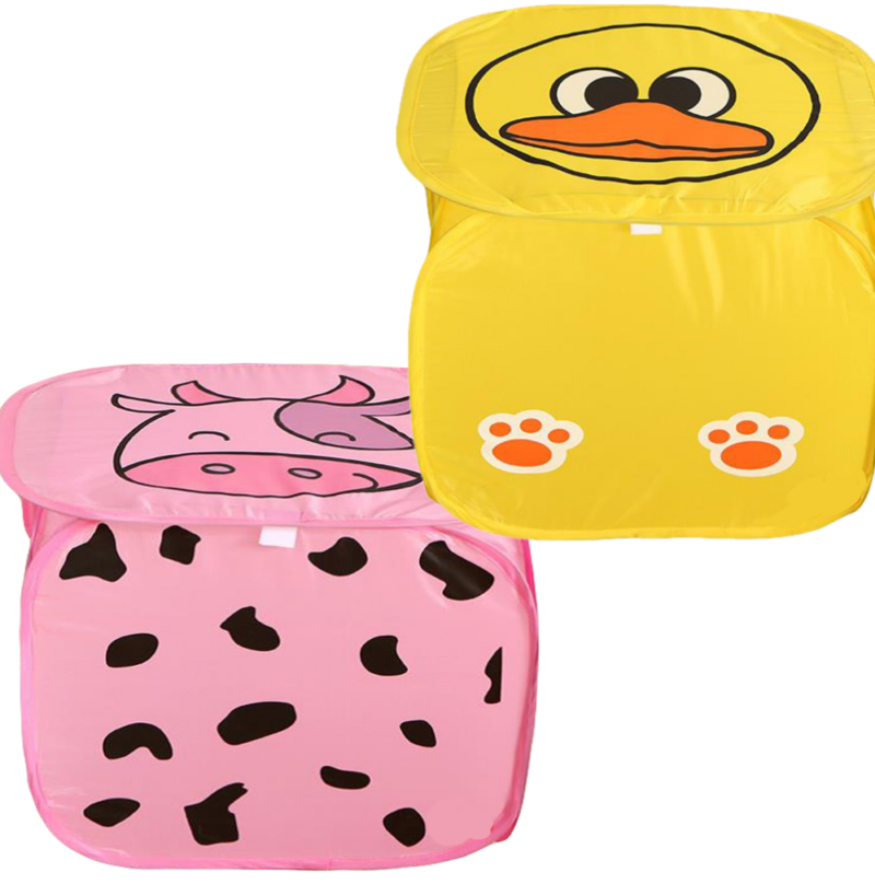 Cos Animale pentru depozitarea jucariilor pliabil cu capac