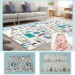 Covor joaca bebe Masini pliabil XPE cu 2 fete 150X200cm
