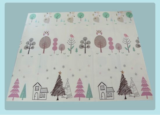 Covor joaca bebe Masini pliabil XPE cu 2 fete 150X200cm