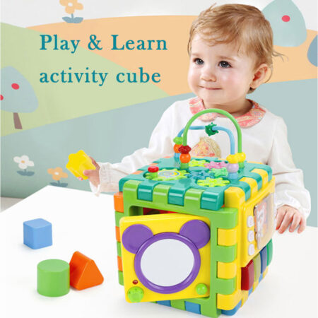 Cub forme geometrice Cub educativ cu activitati bebe