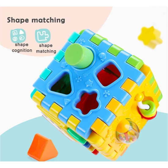Cub forme geometrice Cub educativ cu activitati bebe