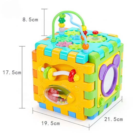 Cub forme geometrice Cub educativ cu activitati bebe
