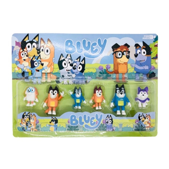 Figurine Bluey si Bingo cu Prietenii Set 6 jucarii copii