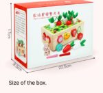 Jucarie cu roti Cutia de pescuit Puzzle fructe legume