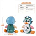 Jucarie interactiva Pinguin cu sunete lumini Danseaza