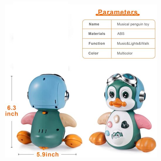 Jucarie interactiva Pinguin cu sunete lumini Danseaza