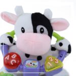 Jucarie interactiva bebe de plus Vacuta moale Baby Sunki