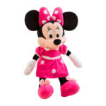 Jucarie plus 35 cm Minnie Mouse cu rochita roz-rosu