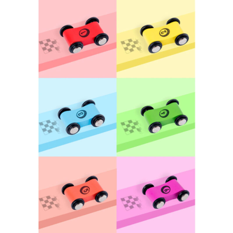 Pista cu 8 nivele Raliu cu 6 masinute lemn si Parcare