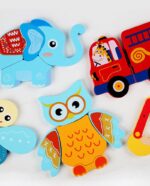 Puzzle 3D educativ Piese groase Montessori