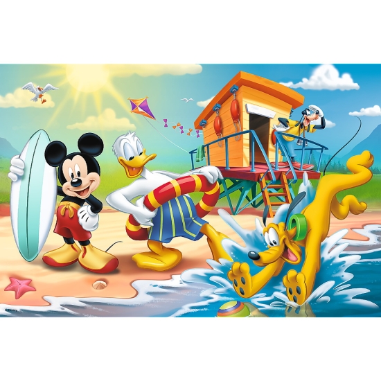 Puzzle Trefl Mickey Mouse Disney la plaja cu 60 piese
