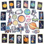 Puzzle copii Carte magnetica cu Nave spatiale 38 piese