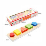 Puzzle educativ cu forme geometrice Jucarii copii lemn