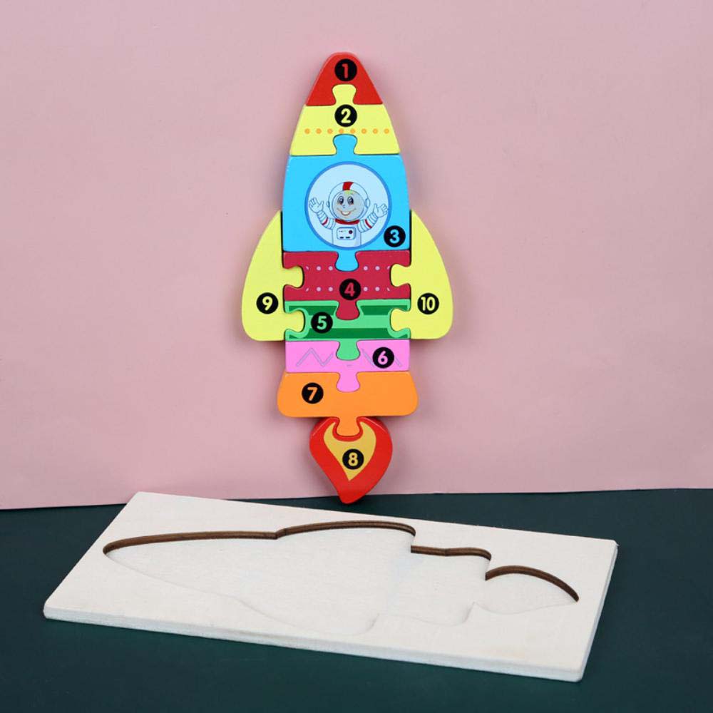 Puzzle incastru colorata Jucarie cu din lemn - Ray Toys