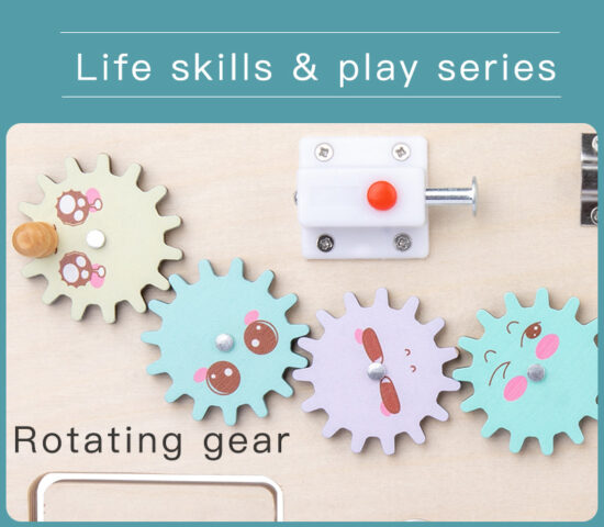 Tabla Placa Montessori cu activitati educative Busy Board