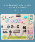 Tabla Placa Montessori cu activitati educative Busy Board