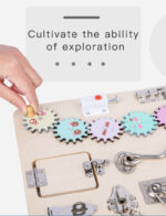 Tabla Placa Montessori cu activitati educative Busy Board