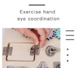 Tabla Placa Montessori cu activitati educative Busy Board