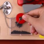 Tabla Placa Montessori cu activitati educative Volan Busy Board