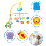 Carusel muzical bebe cu Accesorii animalute si Muzical