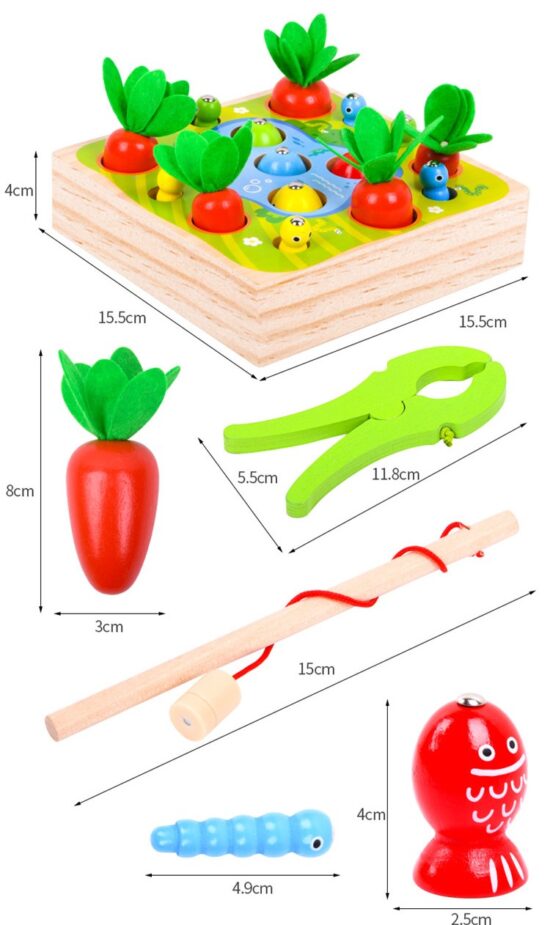 Joc Pescuit Magnetic Gradina cu morcovi Iazul cu pestisori