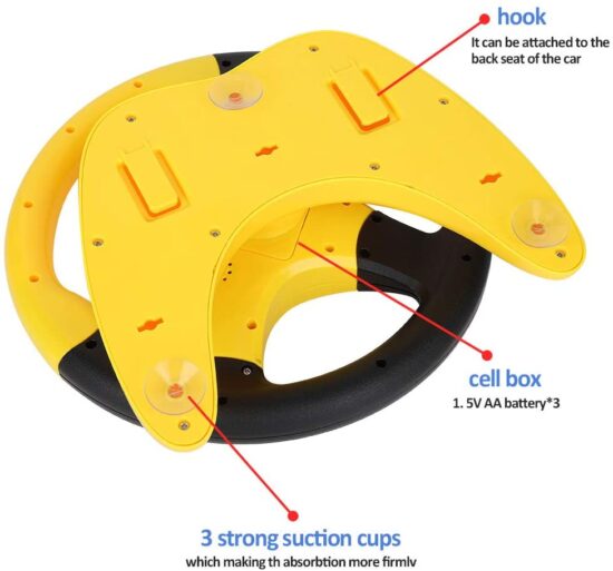 Jucarie Interactiva Volan Masina cu Lumini si Sunete