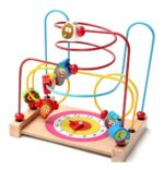 Jucarie Labirint Motric lemn cu Abac Ceas si Fructe 3D copii