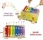 Jucarie Multifunctionala Autobuzul cu xilofon si Animale 3D