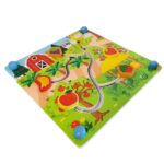 Jucarie Puzzle labirint Fructe-Trafic urban 3D lemn cu 2 fete