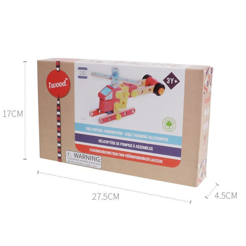 Jucarie de asamblat Vehicule creative din lemn 30 piese