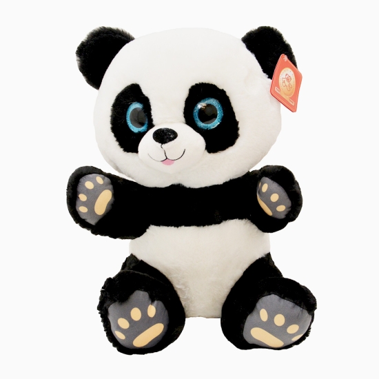 Jucarie plus Ursuletul Panda cu ochii albastri 45 cm